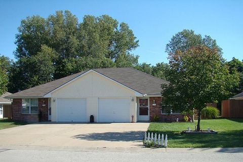 An exterior view of the Grain Valley property