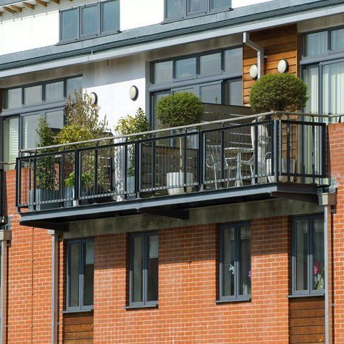 Iron balconies