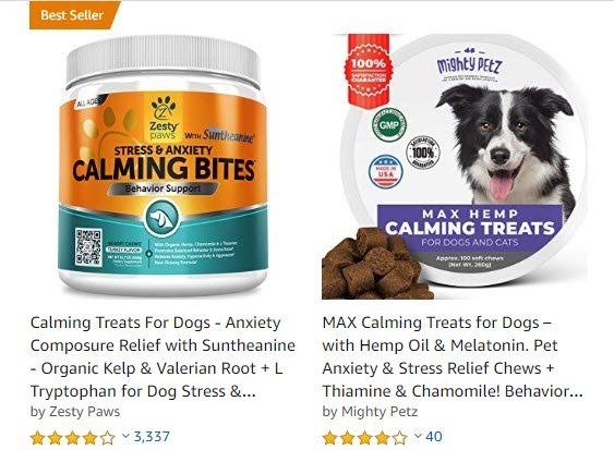 dog calming products