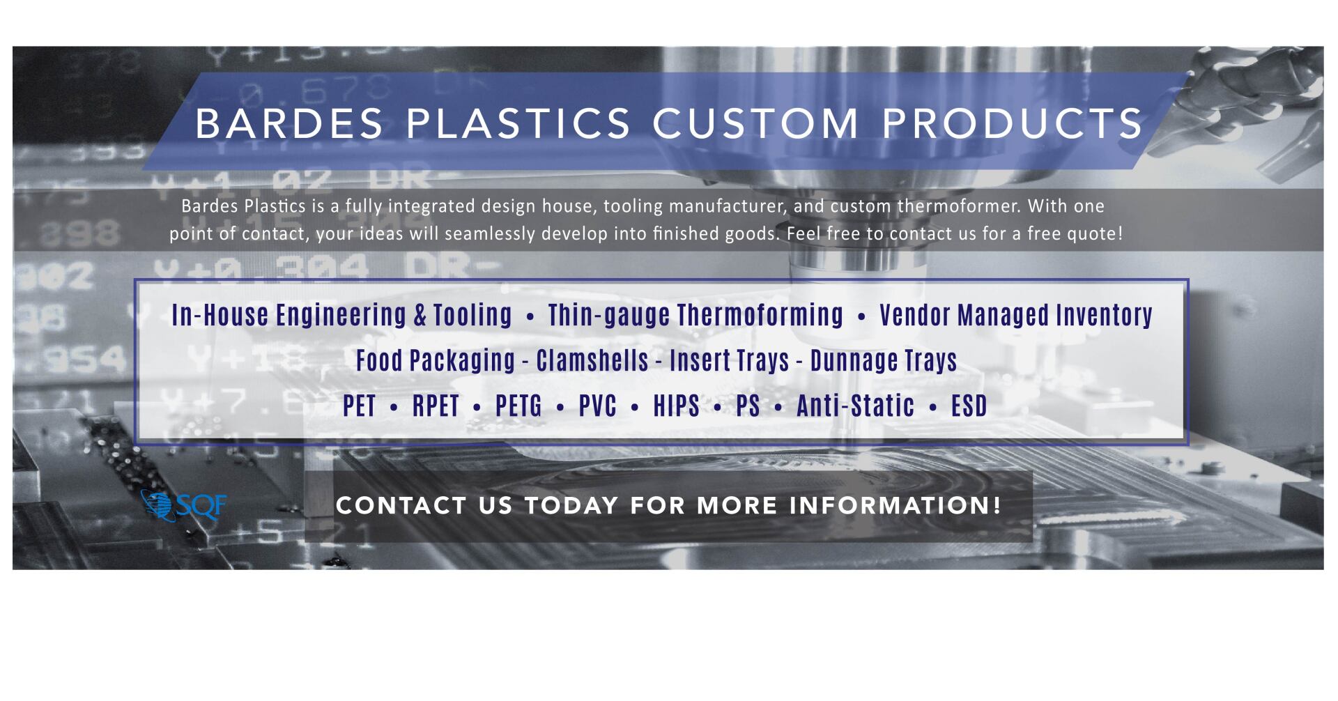 Click Here to E-Mail Our Sales Team Custom Plastic