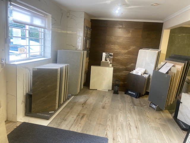 tiles on display