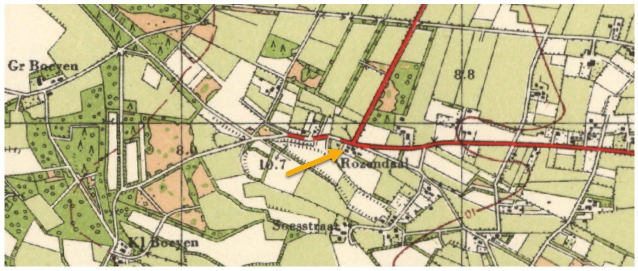 Boerderij De Roosendaal op de kaart