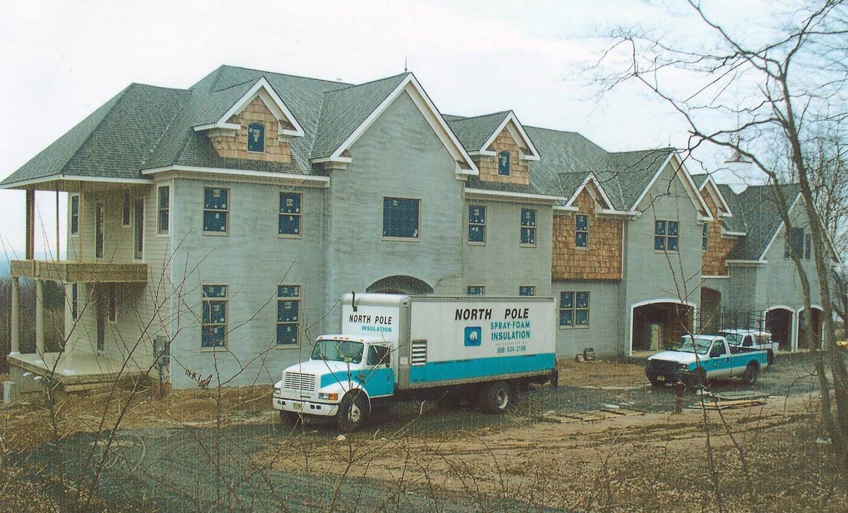 North Pole truck outside the house — Home Insulation in Whitehouse Station, NJ
