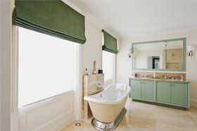 roman blinds green