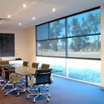 blinds in an office