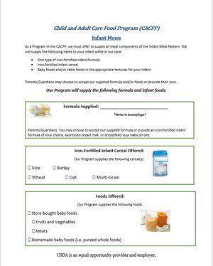 Click here for Word document child and adult care selection form