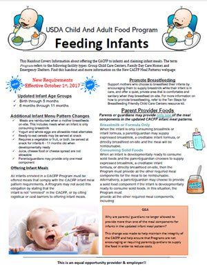 Handy resource for feeding infants Feeding Infants pdf