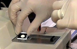blood sample investigation in the lab