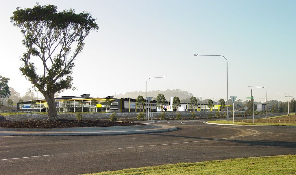 View of the completed project