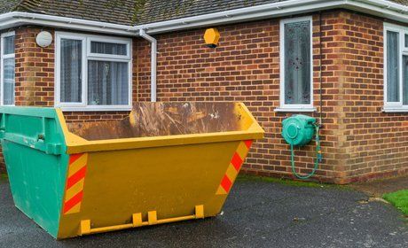 domestic waste collection skip