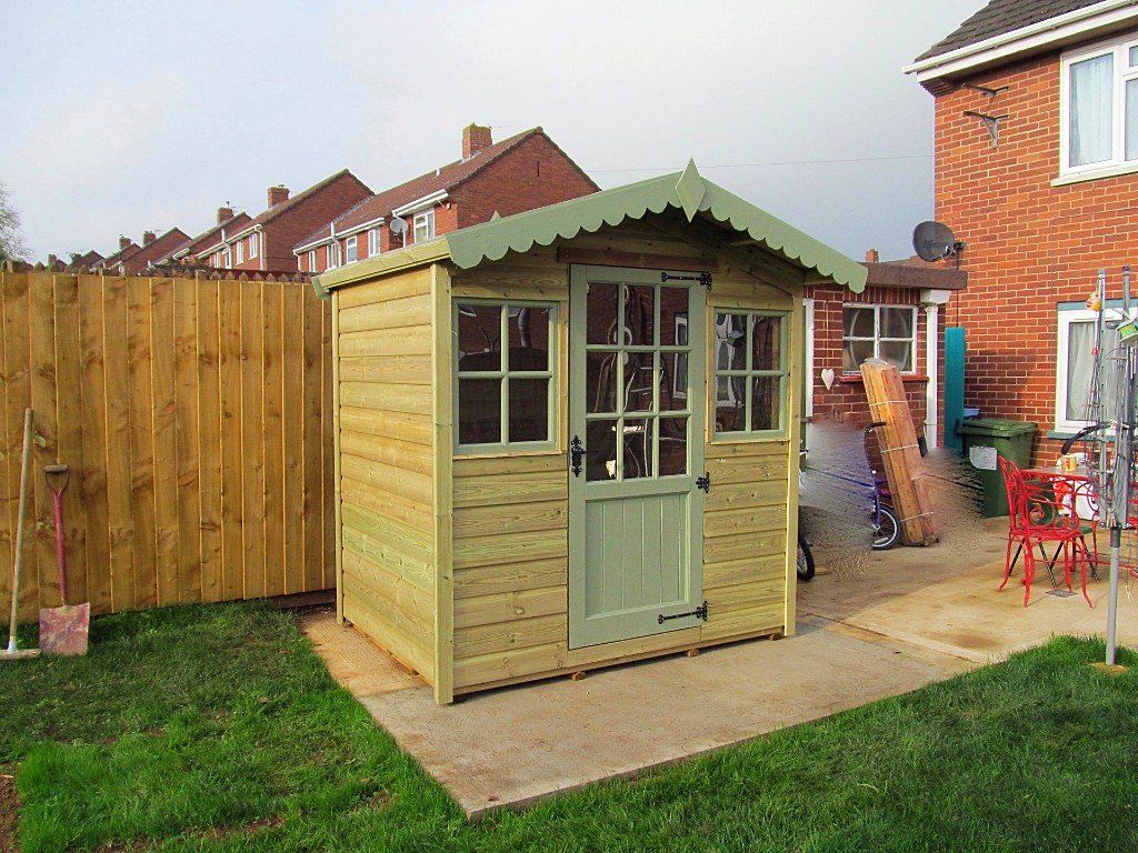 Bespoke garden building with painted woodwork