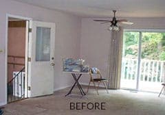Living Area Before