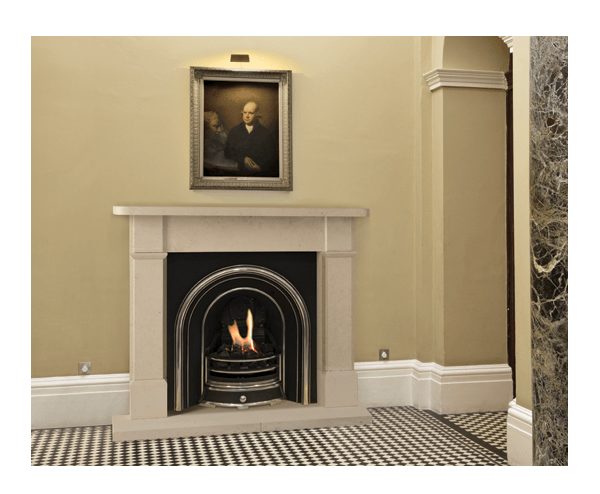STONE FIREPLACE