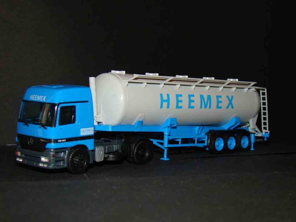 Heemex Herpa MB actros - Silo oplegger
