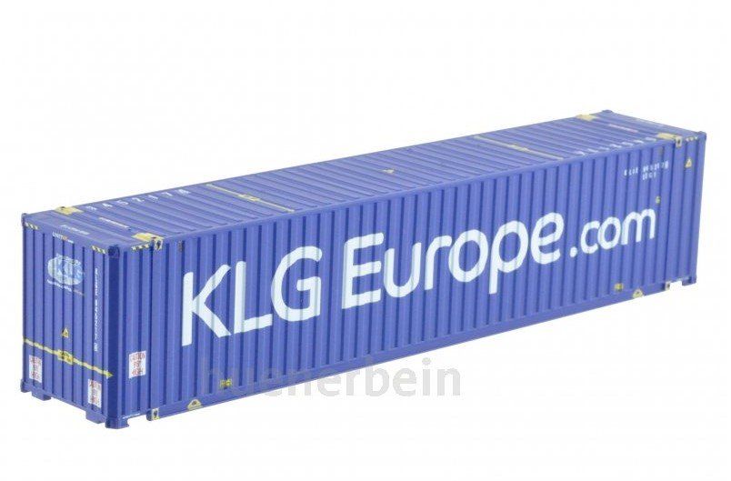 KLGE 945213Kombimodell Waggonbau 1:87 45´ Container KLG EUROPE WB-A HC (Euro), #