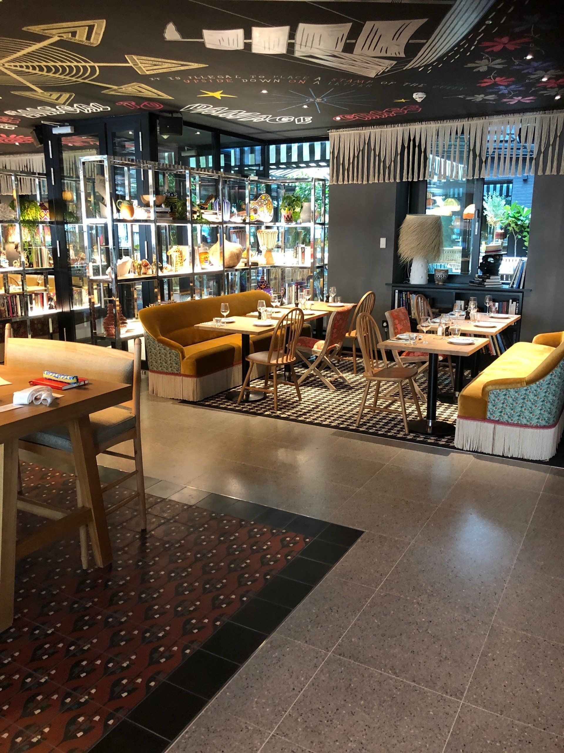 internal design in fine dining of the hotel