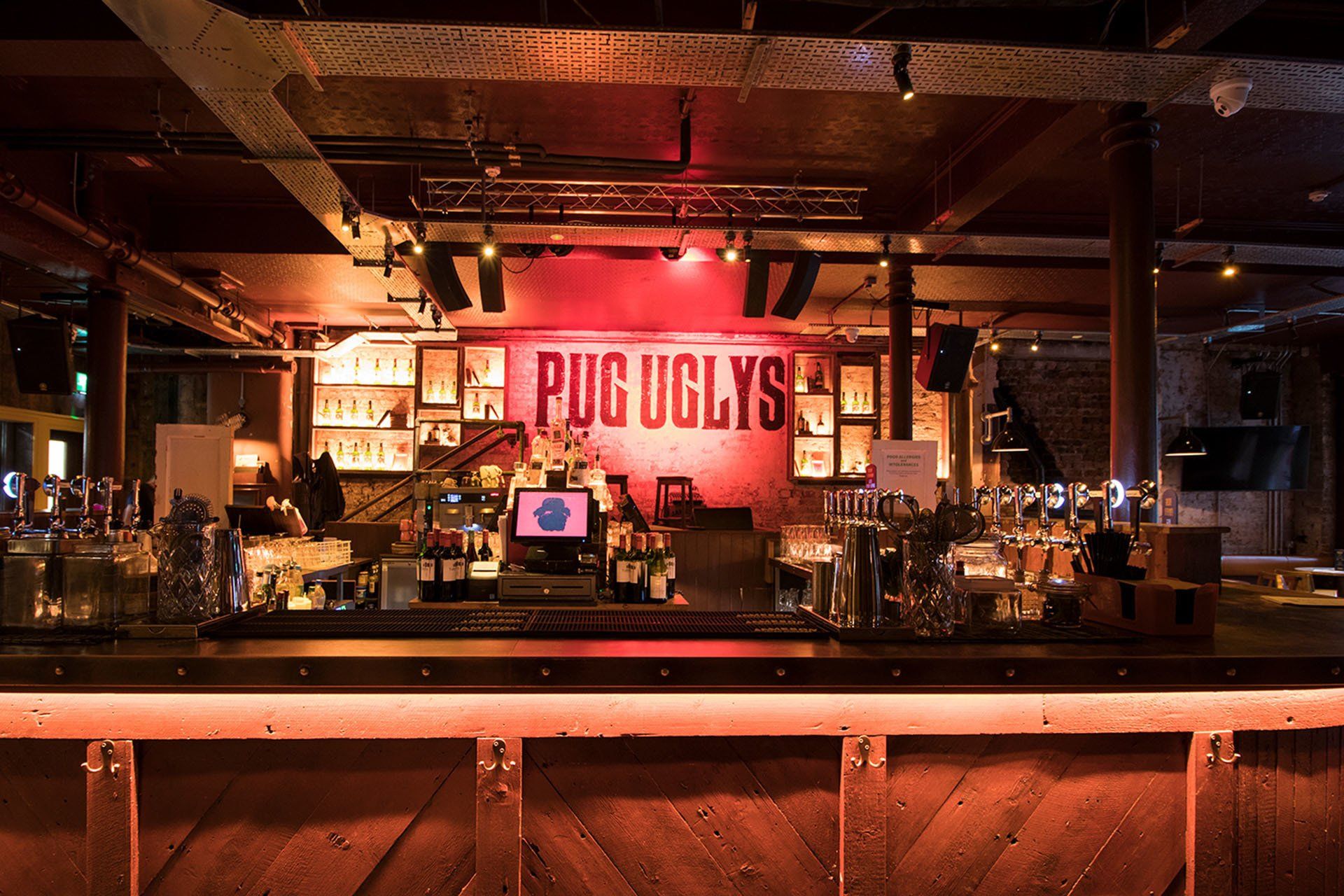 Pug Ugly’s bar service area