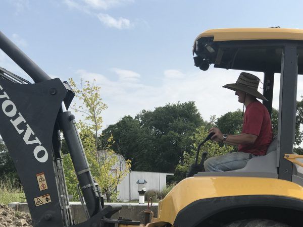 Backhoe operator