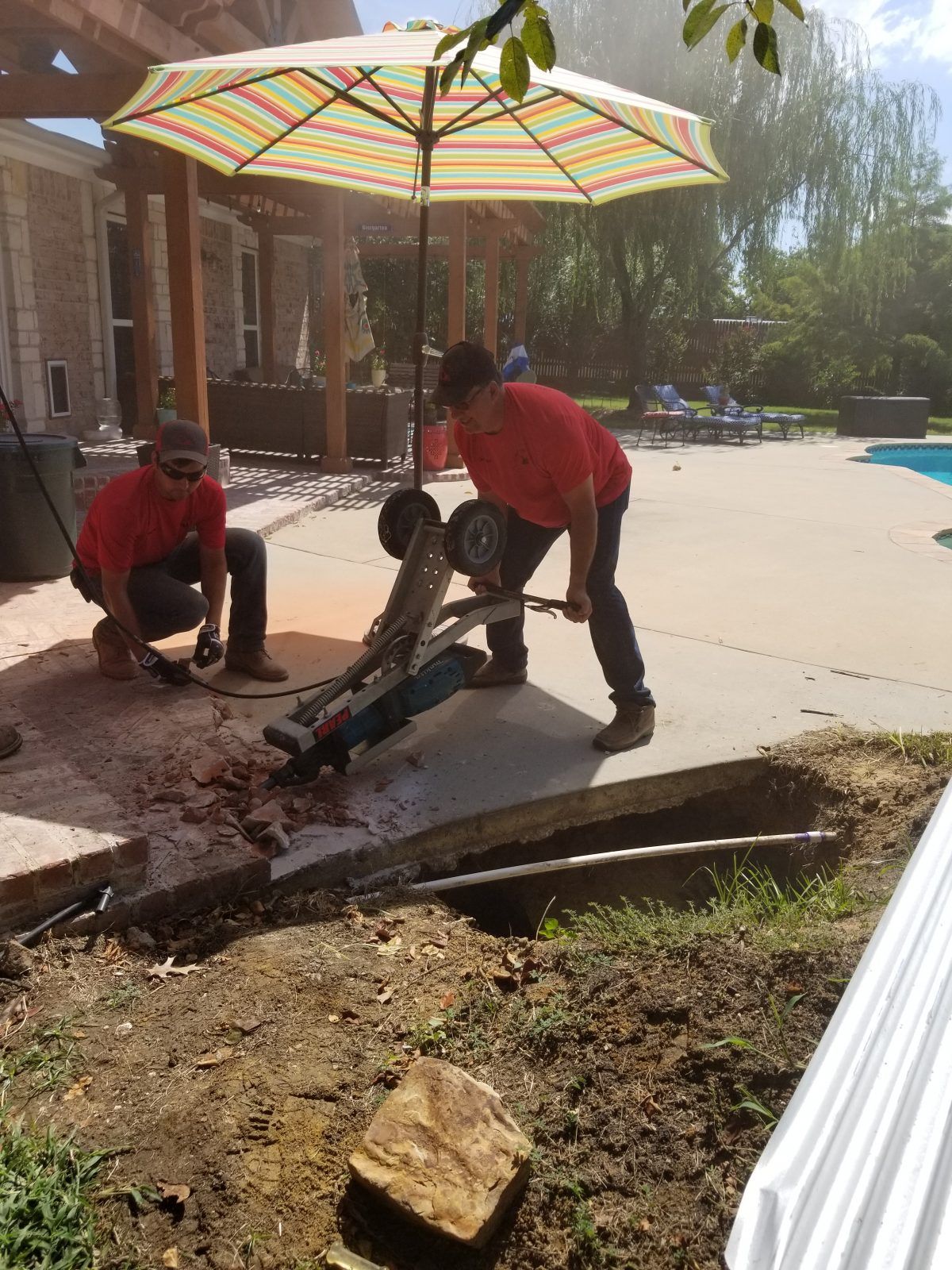 Removing a brick deck