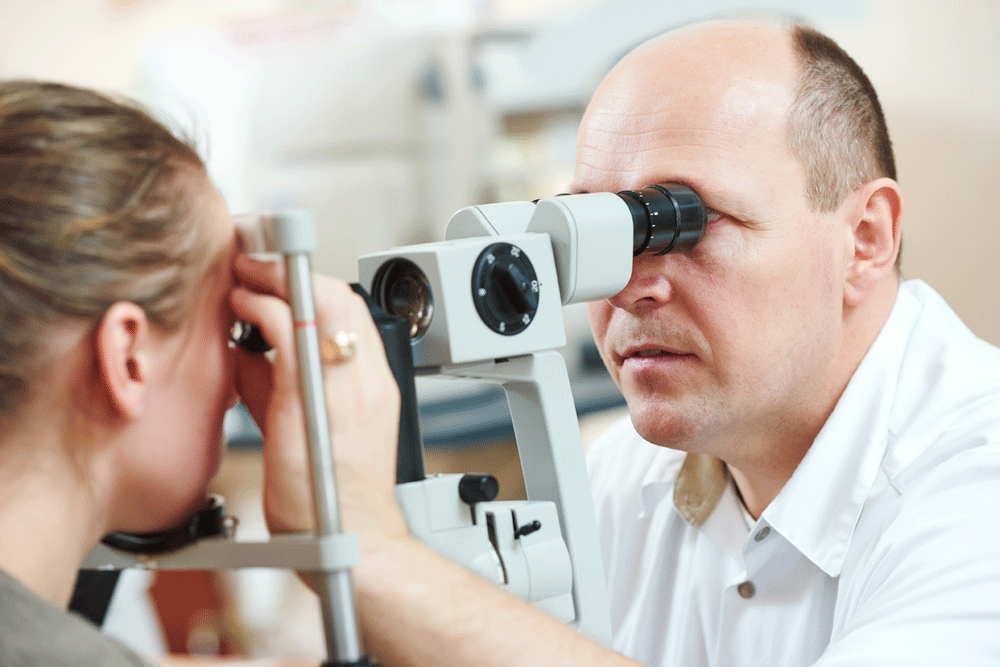 Eye anatomy illustration for ophthalmology care