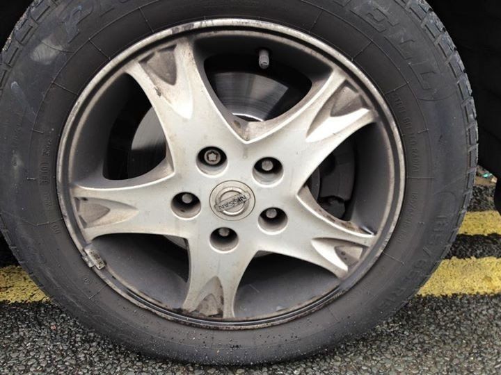 Black old wheel