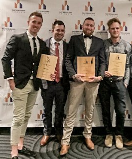 Men with awards
