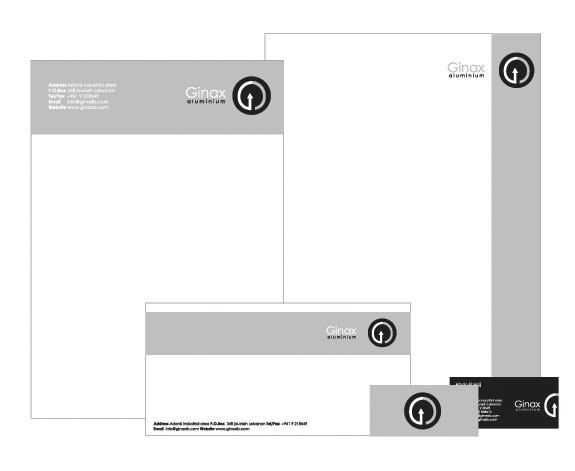 A set of business cards , a letterhead , and a business card.