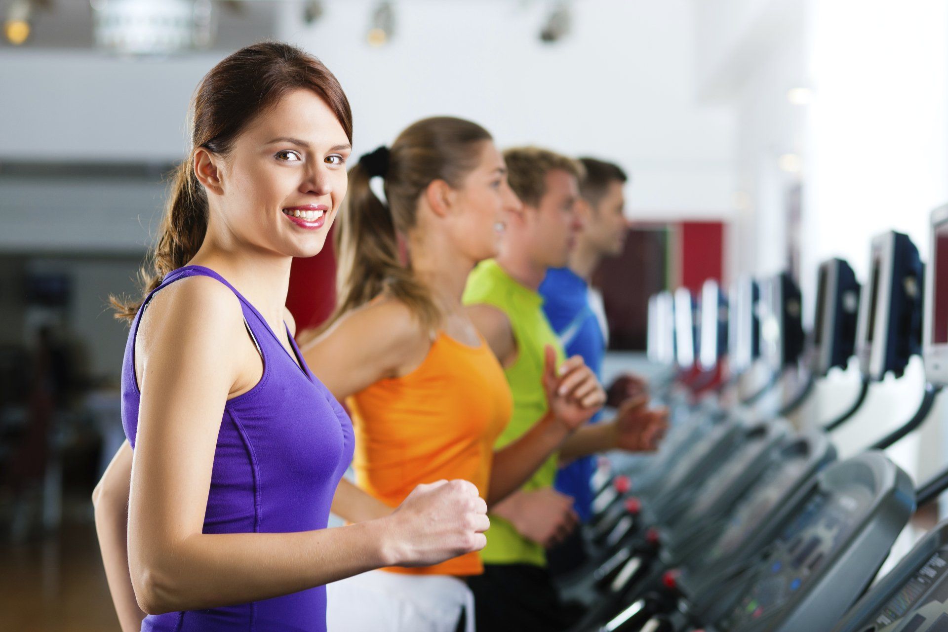PMS ─ Girl Smilling while doing Cardio Exercise in Macomb, MI