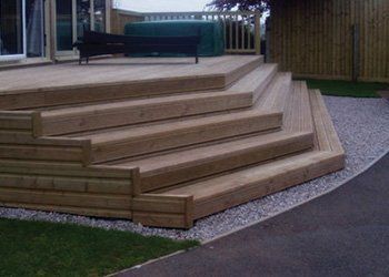 wooden stairs