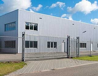 A property with commercial fence installation in Pittsburgh, PA A property with commercial fence installation in Pittsburgh, PA