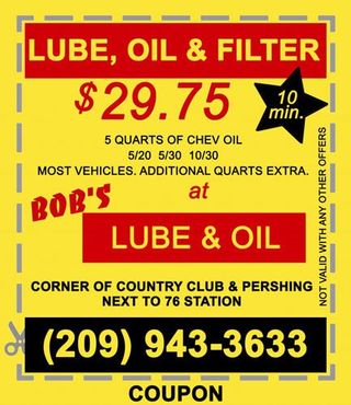 Lube Oil and Filter Couopn Lube Oil and Filter Couopn