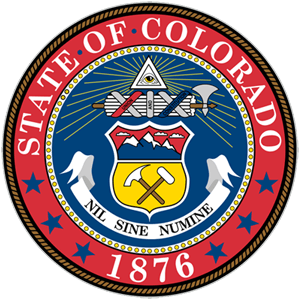 the seal of the state of Colorado, established in 1876