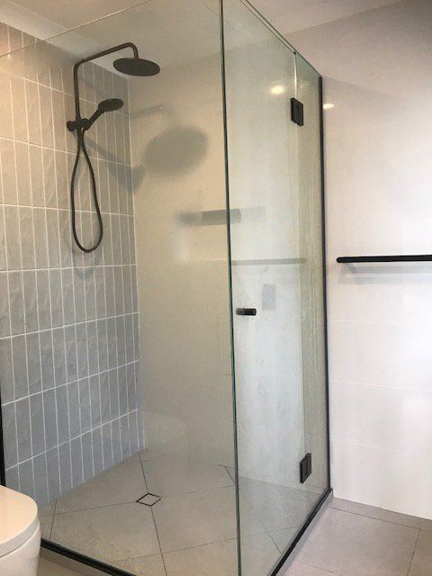 Modern Frame Shower Screens — Suncoast Shower & Security Screens in Marcoola, QLD