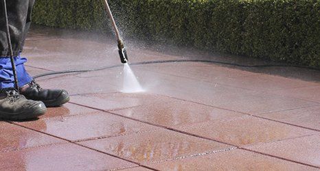 pressure washing patio