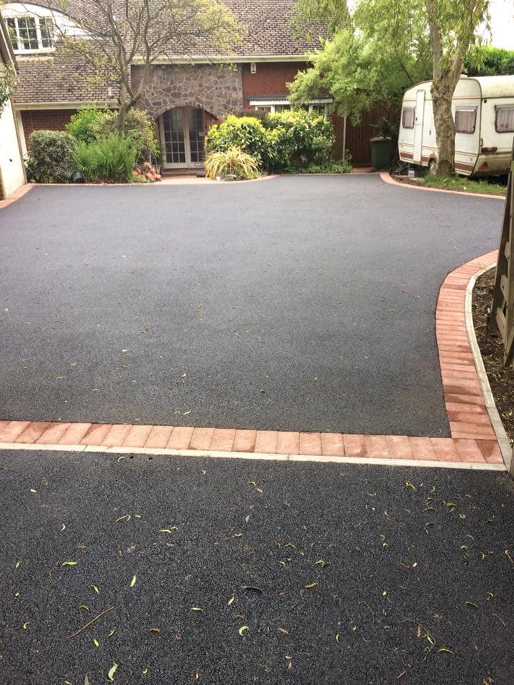 Tarmacadam driveway