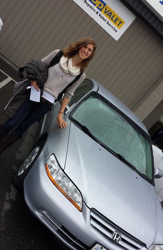 customer happy with collision repair in Abbotsford