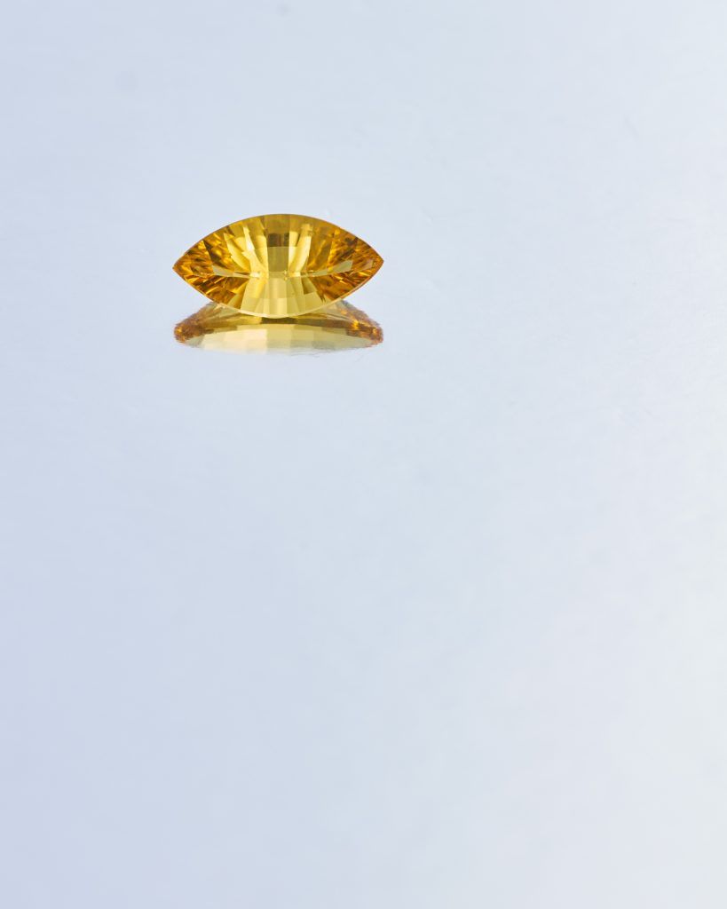 oval yellow stone