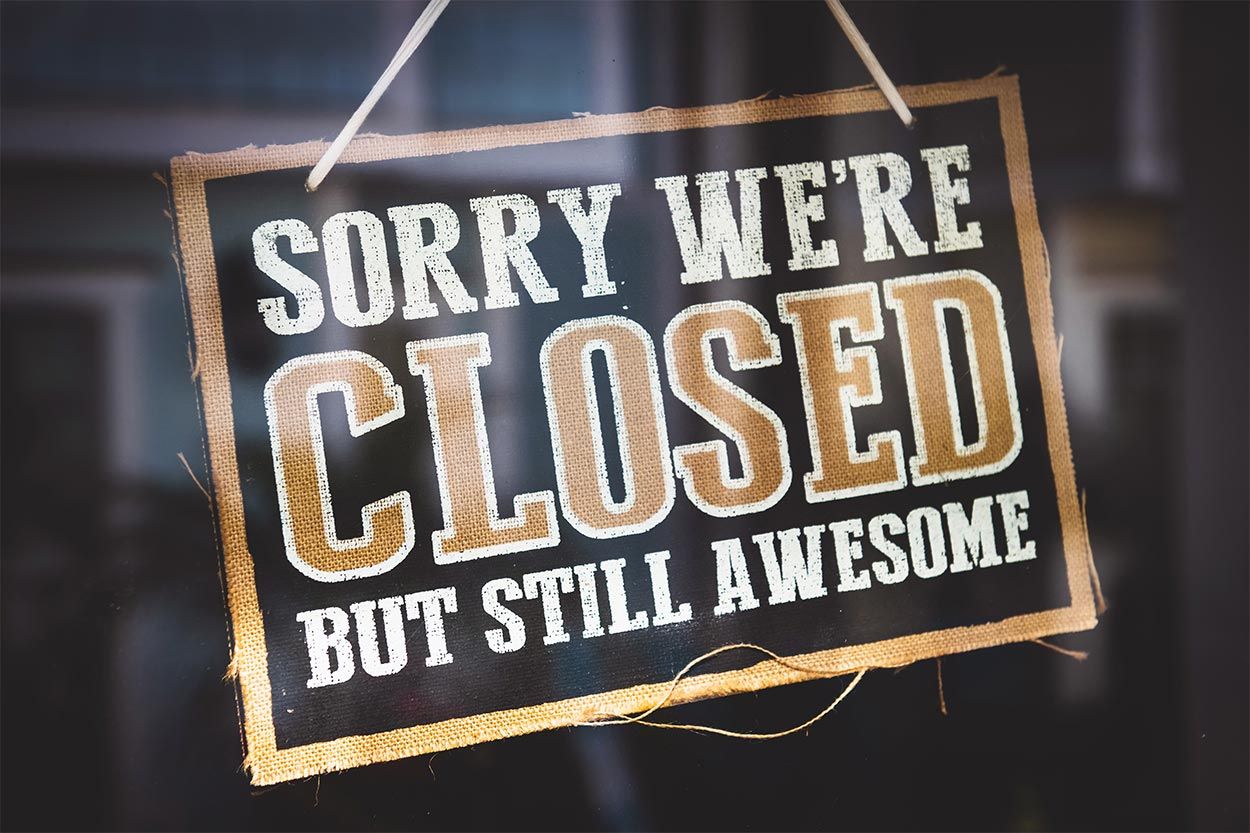 Closed blog