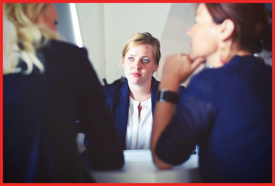 girl in office