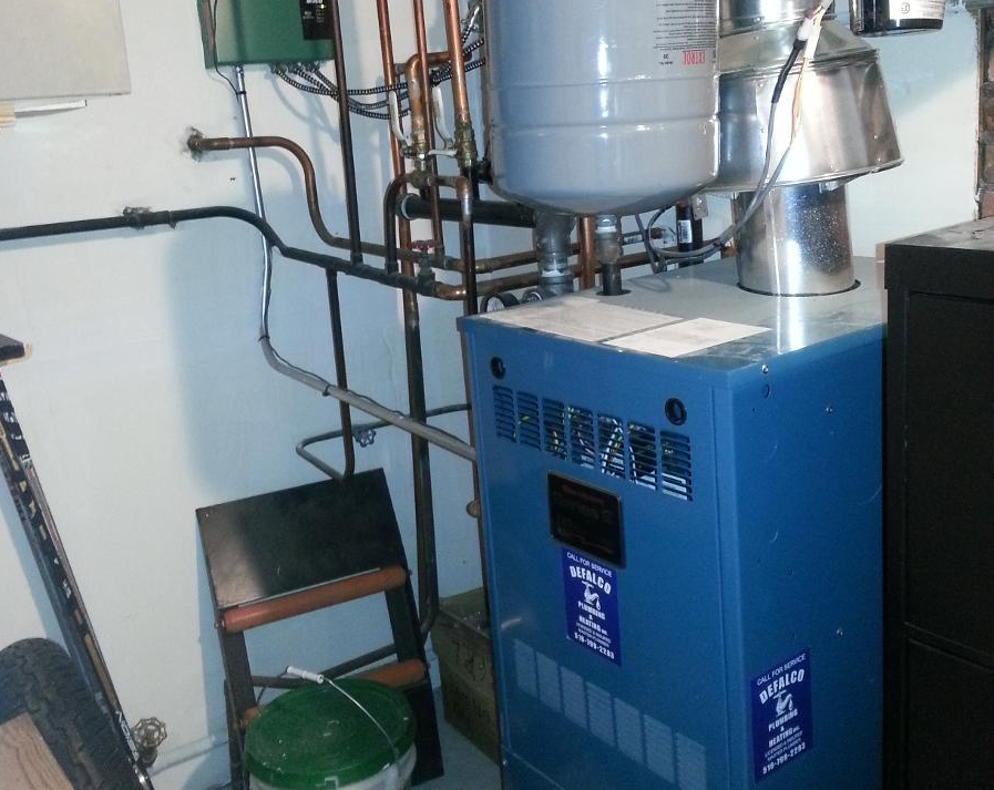 newly-serviced heater functioning efficiently