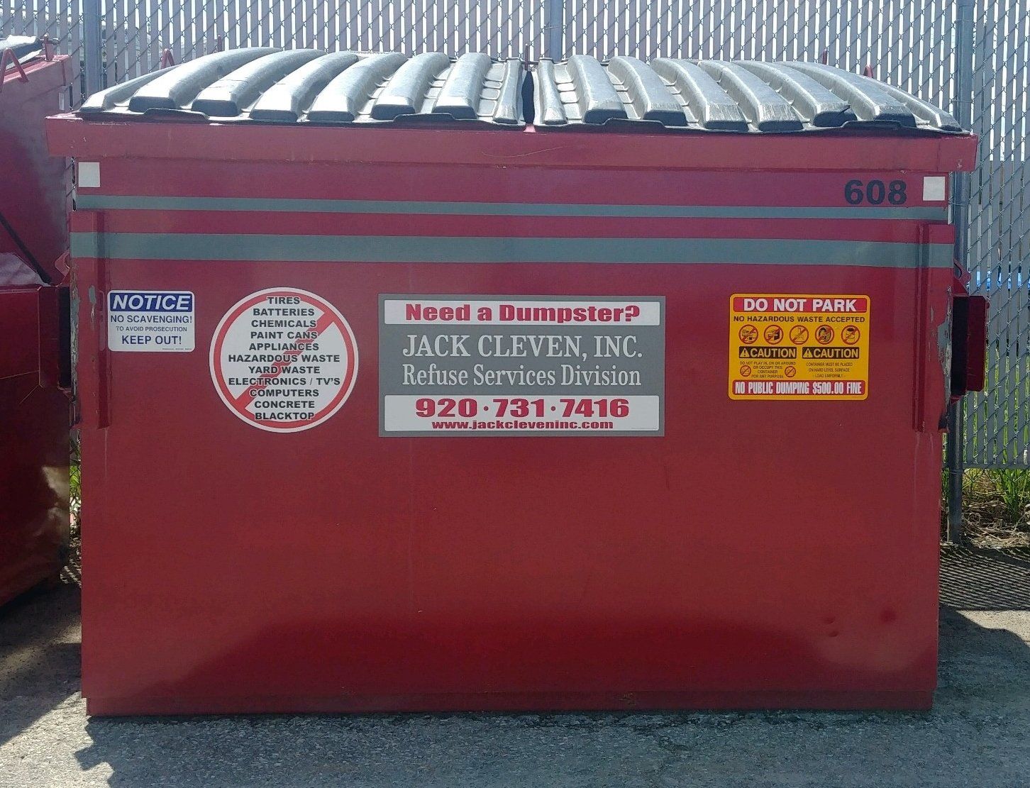 6 Yard Dumpster