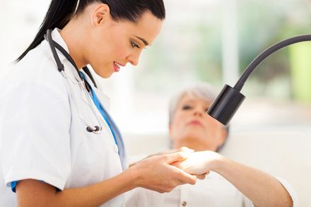 Nurse and patient
