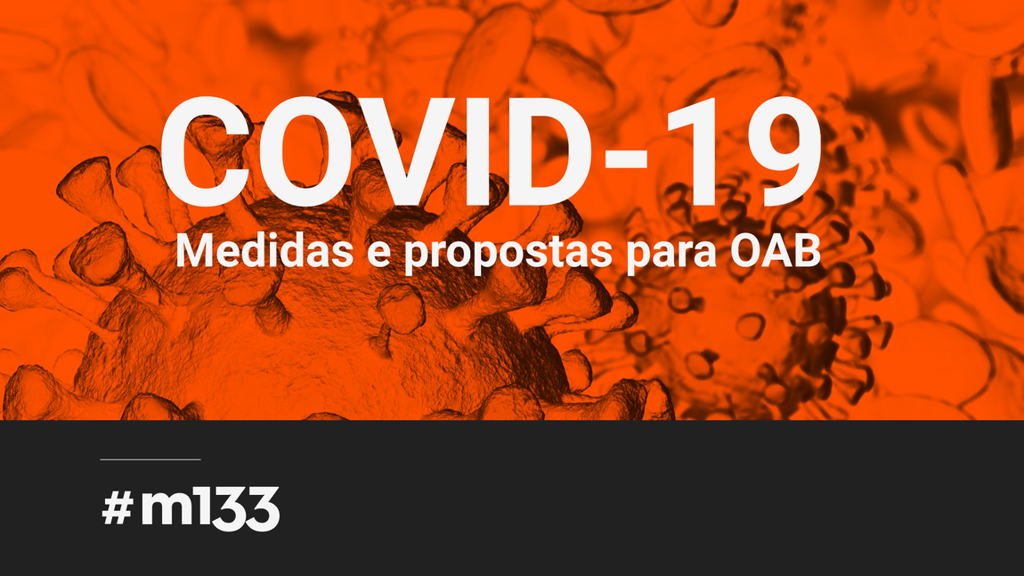 A poster for covid-19 medidas e propostas para oab # m133