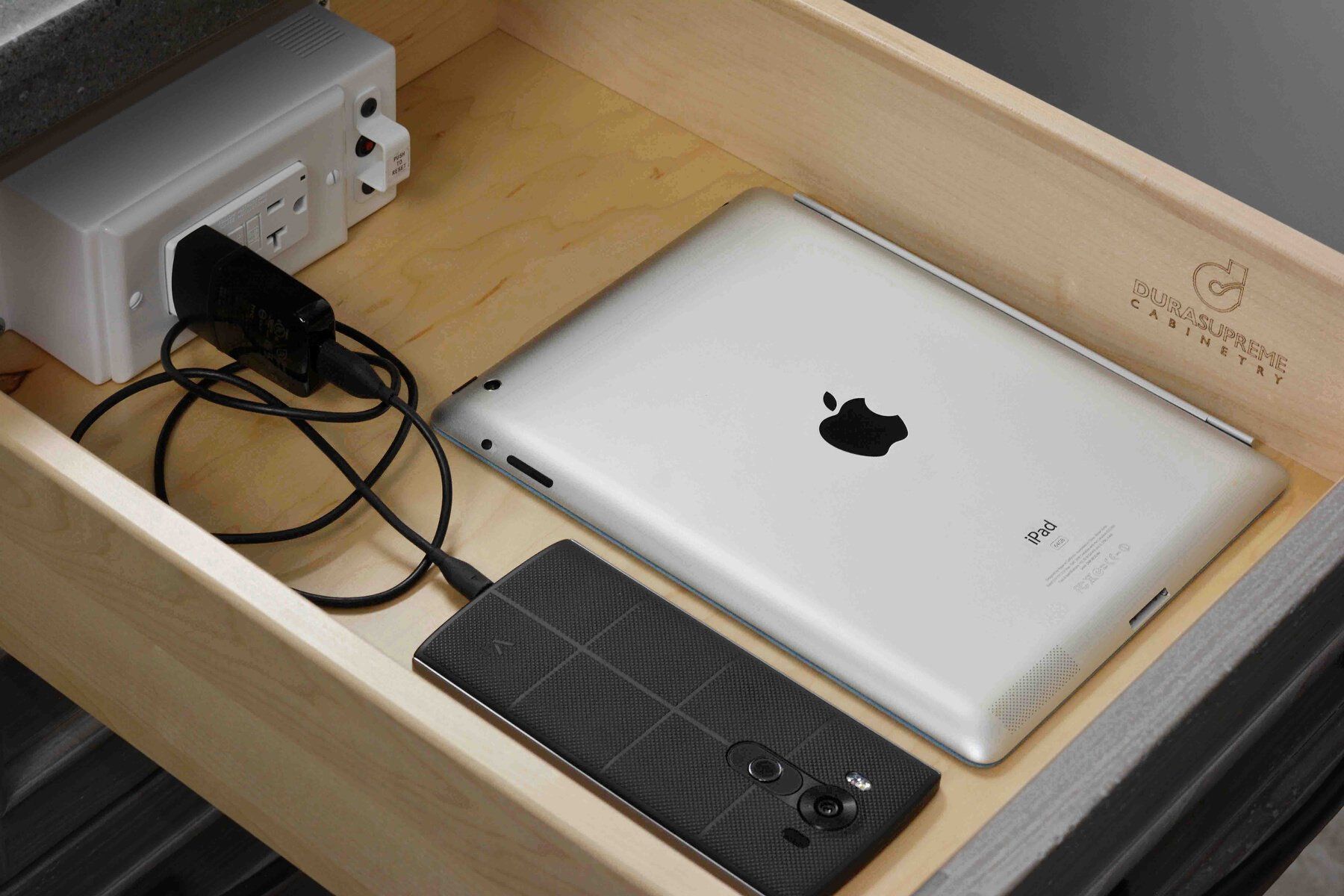 drawer with ipad