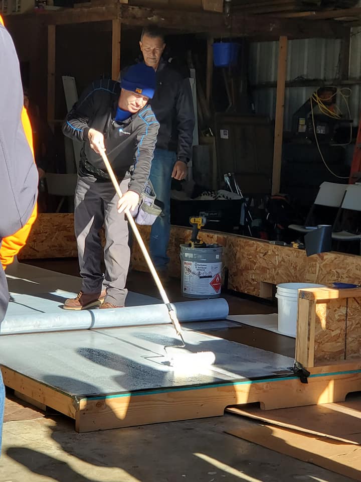 Applying Coating — Astoria, OR — Northwest Roofing & Construction LLC