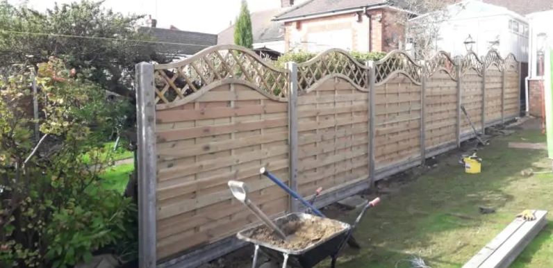 a part built fence