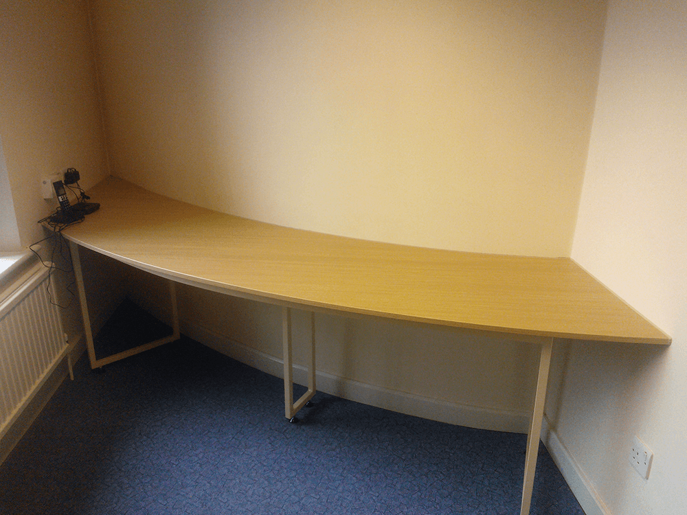table at wall