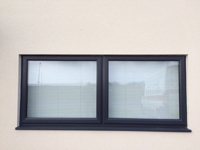 black frame windows