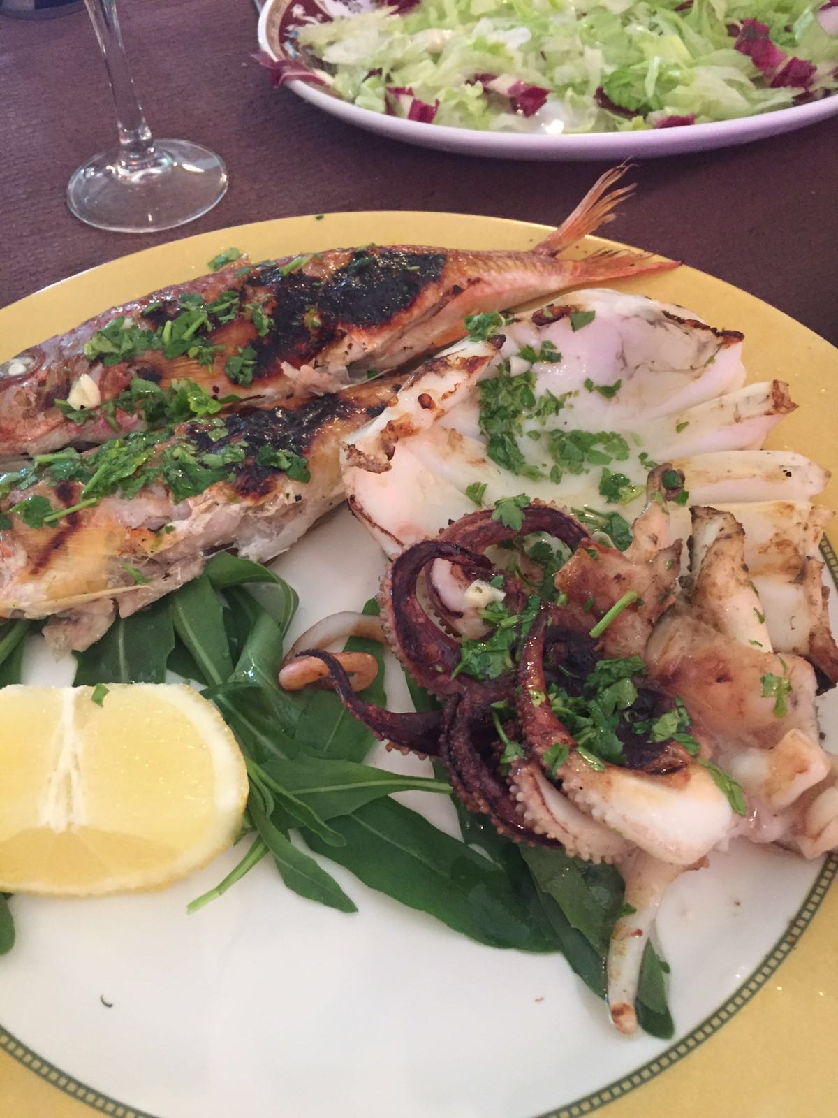 Pesce alla brace