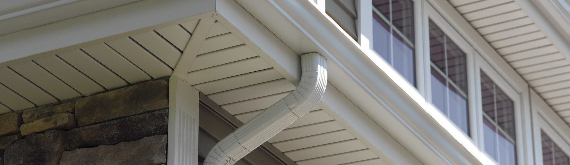 Gutter with Downspout Residential Gutter, Downspout, Fascia Board, Soffit
